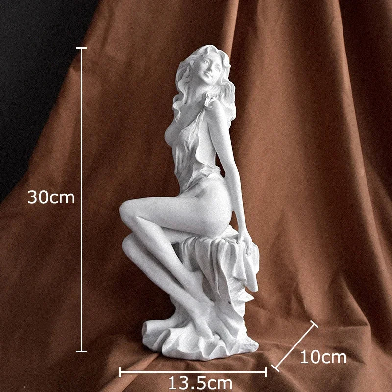 Mythological Figures Venus Goddess Statue Desk Decoration Ornaments Creative Characters Resin Sculpture Room Aesthetic Decor - Kimlud