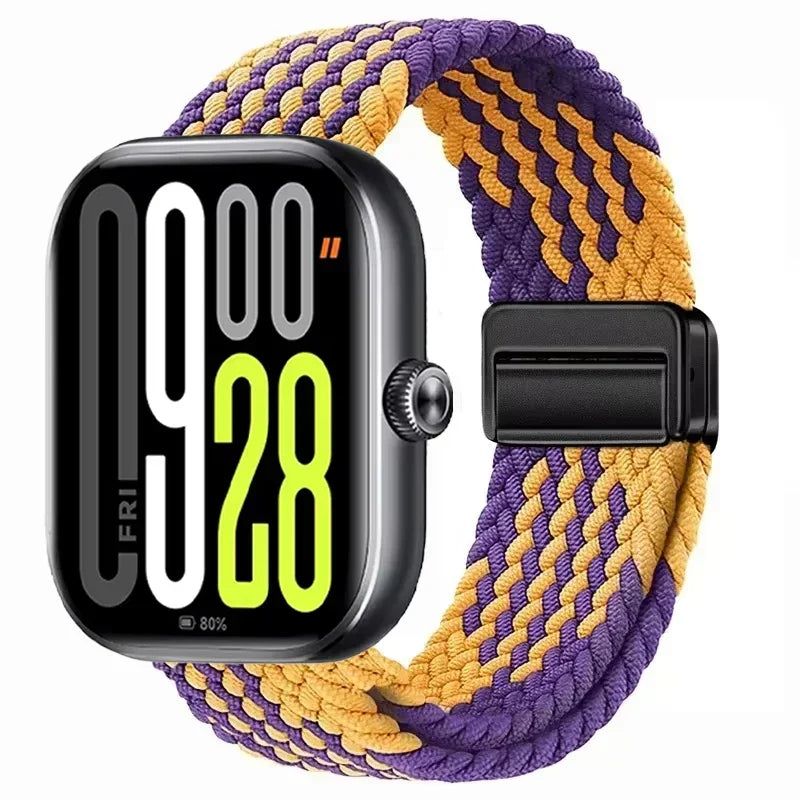 Magnetic Braided Nylon Loop Band for Xiaomi Redmi Watch 6 5 4 Strap Adjustable Sport Replacement Correa Bracelet Mi Band...