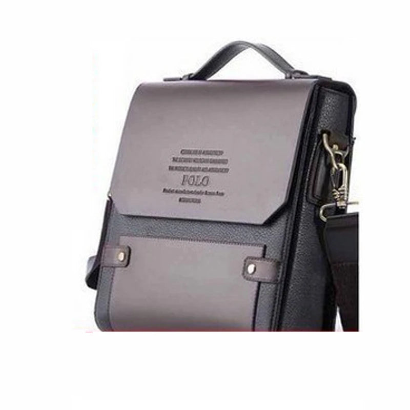 YoReAi Men's Business PU Wear-resistant Messenger Bag Casual Hard Leather Briefcase Large Capacity Fashion Storage Bags Wallet