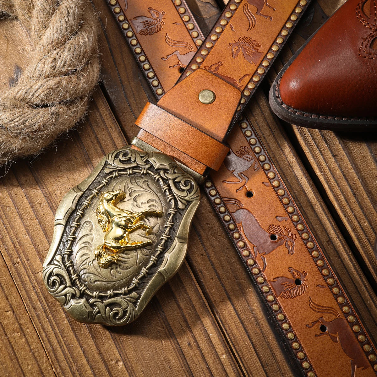 Vintage and fashion collision! PU leather alloy buckle waistband, for both men and women, to create a personalized western styl