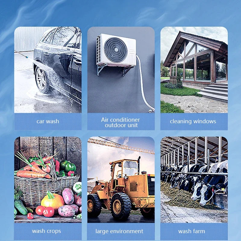 220V Pressure Car Washer 250Bar High Power Water Gun Car Washing Machine IPX5 Waterproof Multi-Piston Pump for Commercial Home - Kimlud