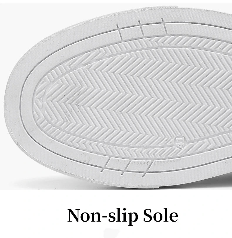 HKDQ Trend Leather Casual Shoes Men Fashion Leisure Slip-on Men's Shoes Original Design Elastic Comfortable Men Skateboard Shoes