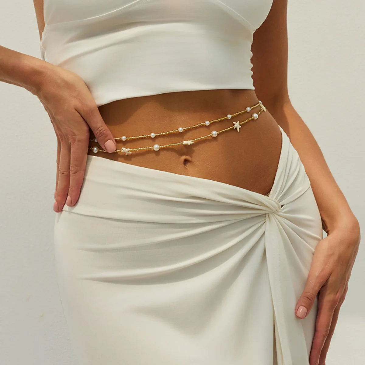 Ingemark 2Pcs/Set Summer Beach Sexy Bikini Waist Chain Women Trendy Boho Rice Beads Body Chain Jeans Dress Jewelry...