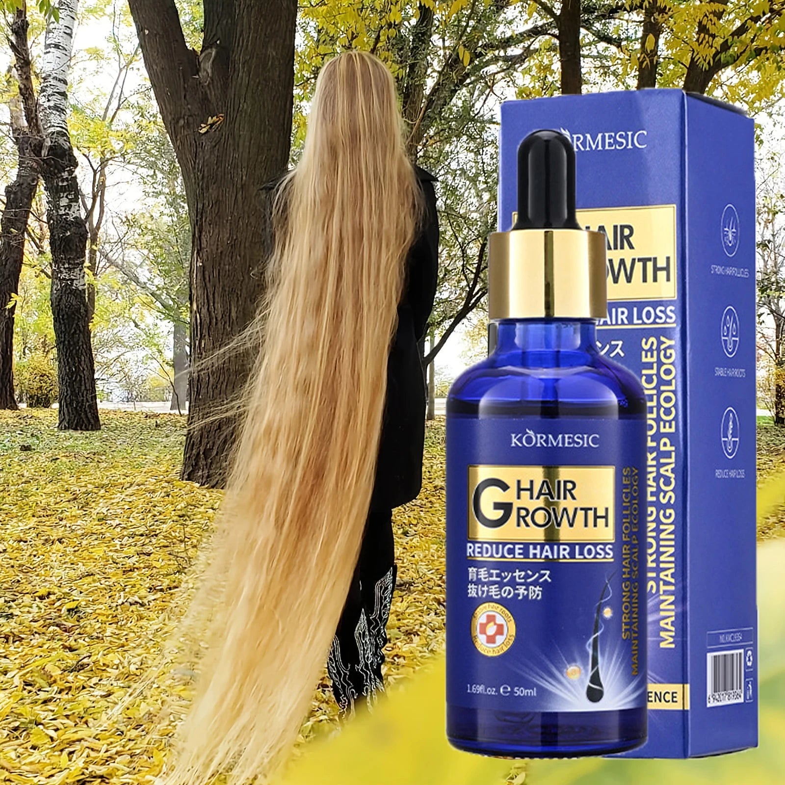 Hair Growth Serum Anti Loss Regrowth Hair Growth Oil Prevent Baldness Repair Damage Scalp Massage Moisturizing Nourish Hair Care - Kimlud