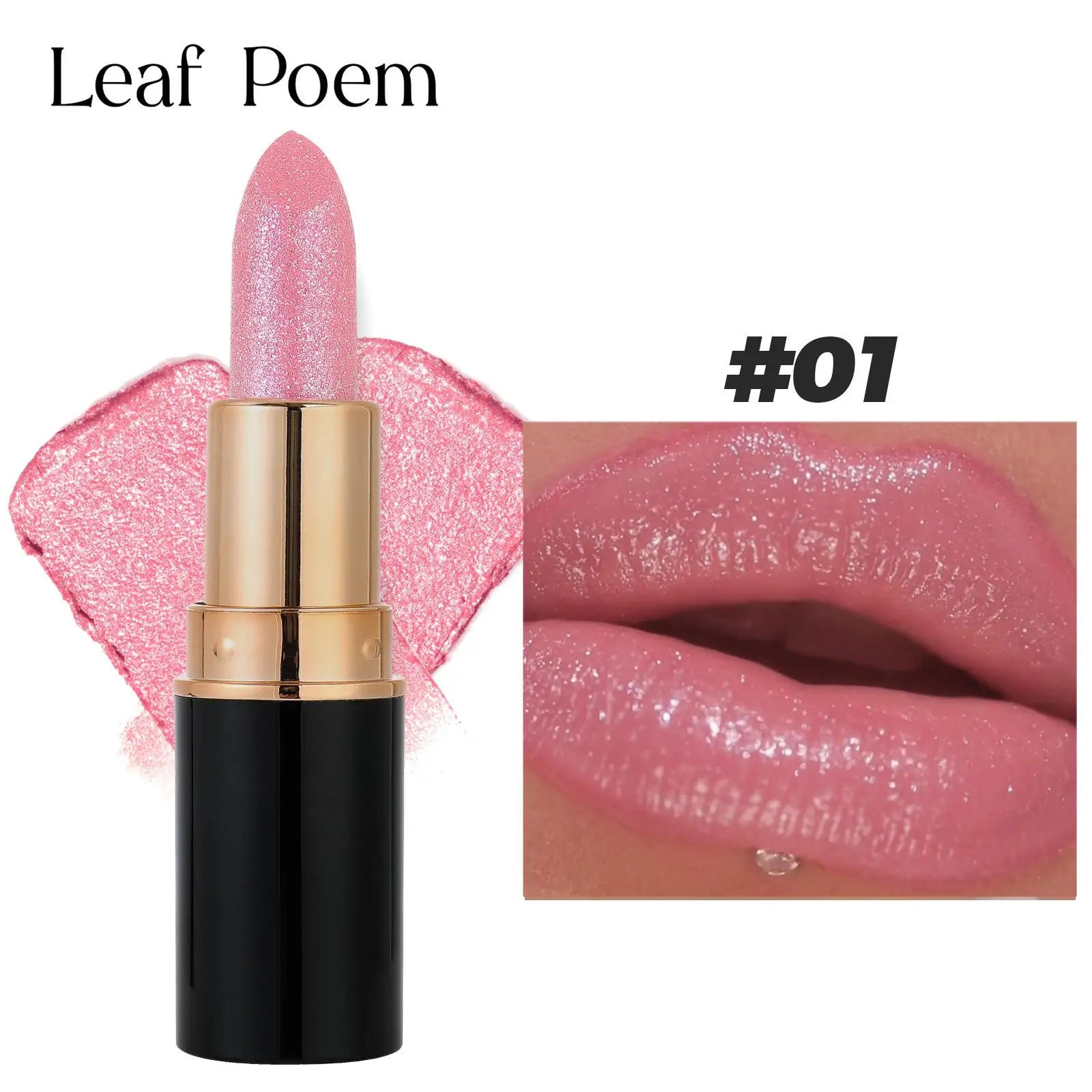 Makeup Non-sticky Non-fading Lipstick Pearlescent Long-lasting Moisturizing Fine Glitter Lip Gloss Hydrating Waterproof Lips Hot