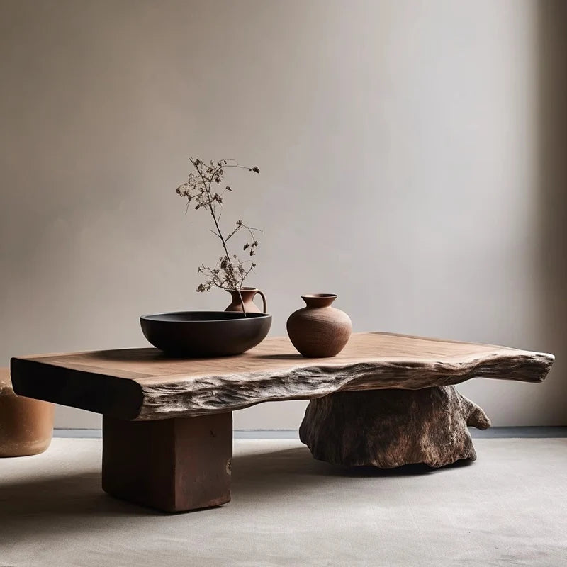 Aesthetic Wood Coffee Table Antique Designer Modern Living Room Decoration Coffee Table Unique Service Meubles Home...