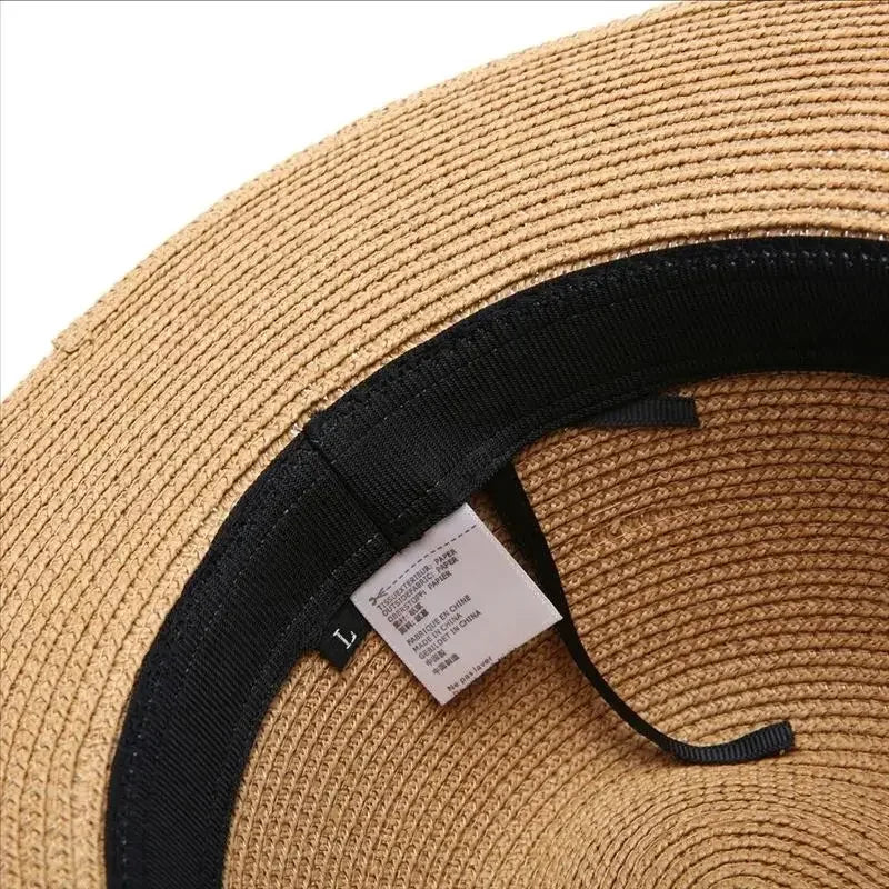 XL Big Head 63CM Summer Beach Woven Sun Hats Men Women Plus Size Jazz UV UPF 50+ Sun Protection Travel Panaman Straw...