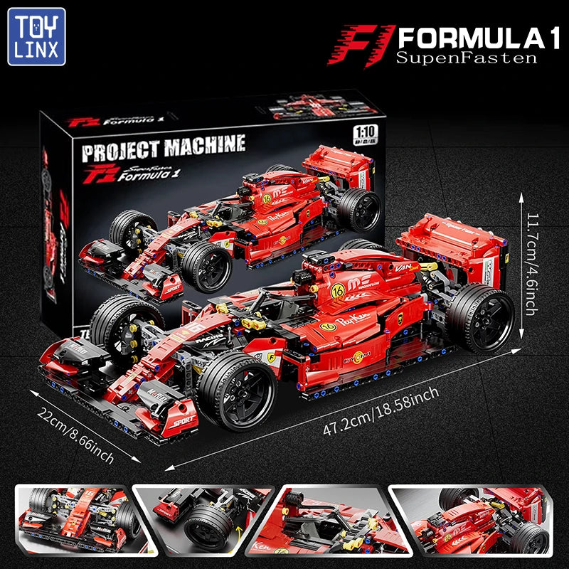 ToylinX RC Race Cars Building Sets MOC Remote Control Building Blocks Car Cool Collectible Model Car Kits Toys Christmas Gift