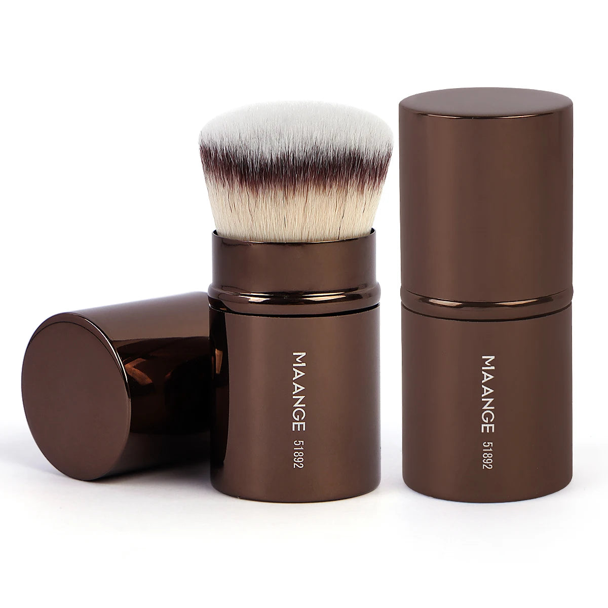 MAANGE Makeup Brushes Double Head Foundation Powder Concealer Blusher Bronzer Makeup Brush Soft Fiber Hair Cosmetic Beauty Tools
