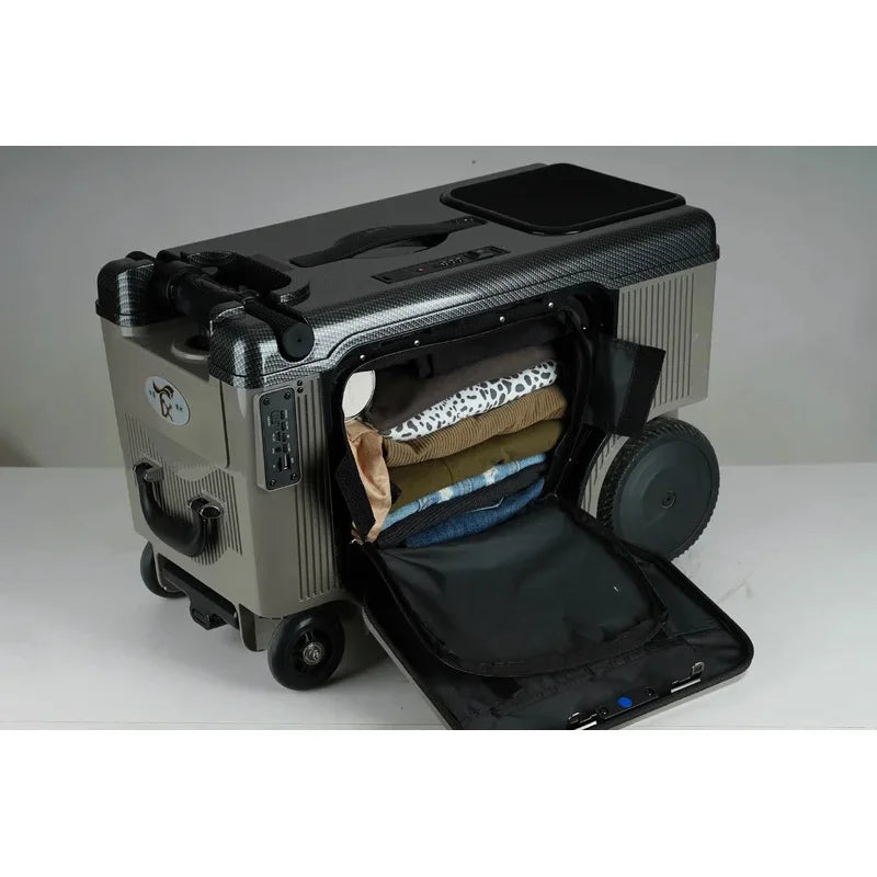 Luggage Travel Suitcase TravelSmart Riding Boarding Bag Elderly Scooter 20-Inch Electric Luggage Multi-Function Trolley...