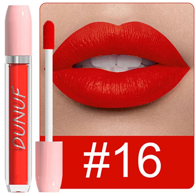 25 Color Velvet Matte Lipstick Liquid Waterproof Sexy Red Matte Lip Glaze Non-Stick Halloween Makeup Not Easy To Fade...