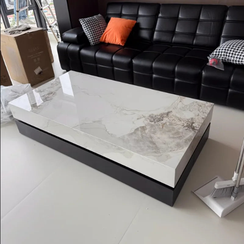 Italian Minimalist Coffee Table Simple Aesthetic Decoration Modern Coffee Table Nordic Luxury Mesas Bajas Postmodern Furniture - Kimlud