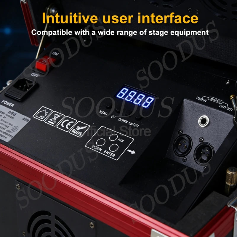 600W/900W Stage Single Double Fog Machine DMX512 Control Fog Hazer Mist Spraying Machine for DJ Disco Wedding Night Bar...