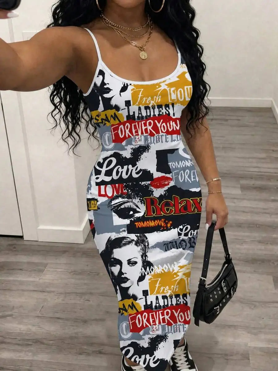 Womens Floral Print Elegant Waist Cinched Long Strap Dress For Party,Summer Dresses For Women