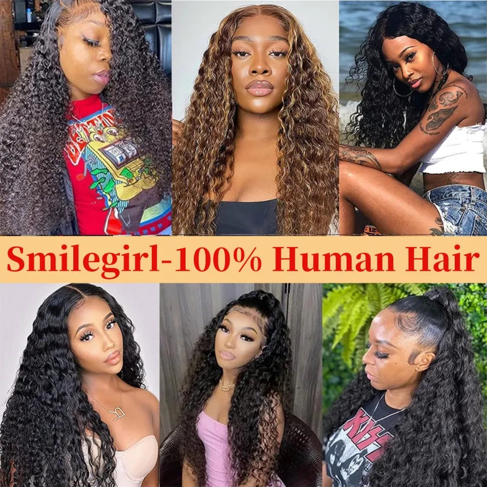 12A Brazilian Virgin 100% Human Hair Deep Wave Deep Curly Bundles Sew In Quick Weave Ponytail Closure Extensions 12-30 Inches