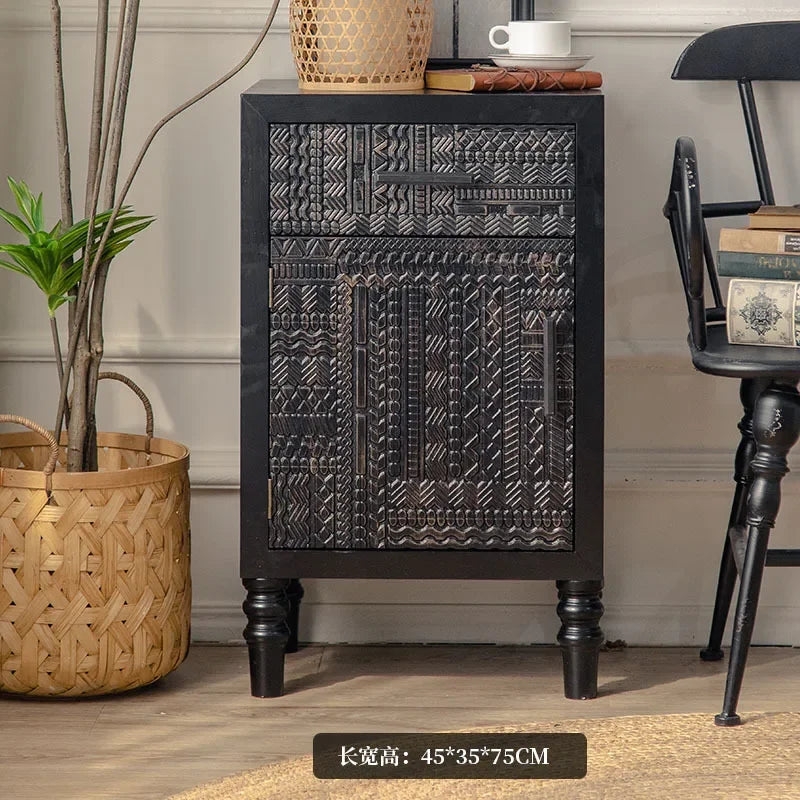 Open Buffet Solid Wood Sideboards Living Room Dresser Closets Luxury Display Cabinet Entrance Credenza Dining Room...