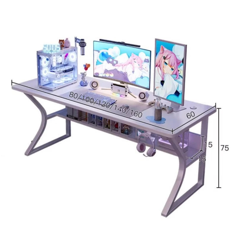 Nordic Style Modern Office Desk Relax Unique Kids Study Computer Table Writing Seating Mesa Para Computador Office Furniture