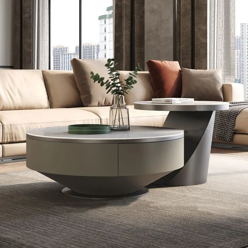 Round Nordic Coffee Table Aesthetic Cheap Standing Unique Living Room Coffee Table Simple Clear Meubles Entrance Hall...