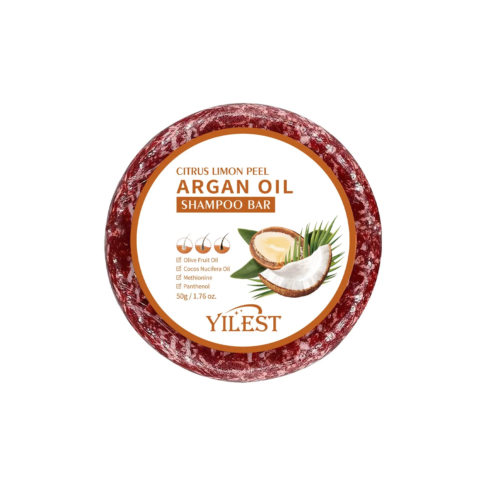 Argan Oil Shampoo Soap Bar Anti Hair Loss Repair Damaged Frizz Argan Oil Scalp Treatment Hair Care for Hair-Gentle...