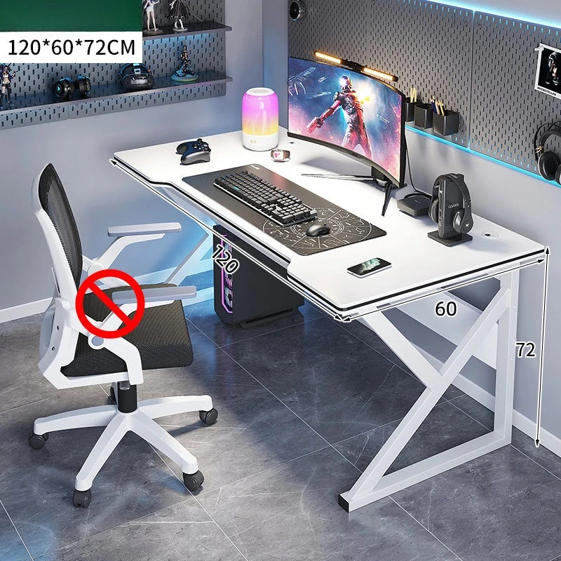 Standing Computer Desk Home Office Gaming Study Laptop Table Steel Frame Escritorios Table Gaming Pc De Oficina Furniture - Kimlud