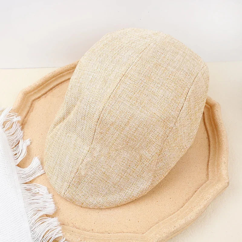Men Spring and Summer Berets British Style Beret Hat Retro England Hats Male Fashion Hats Peaked Painter Caps for Dad |...
