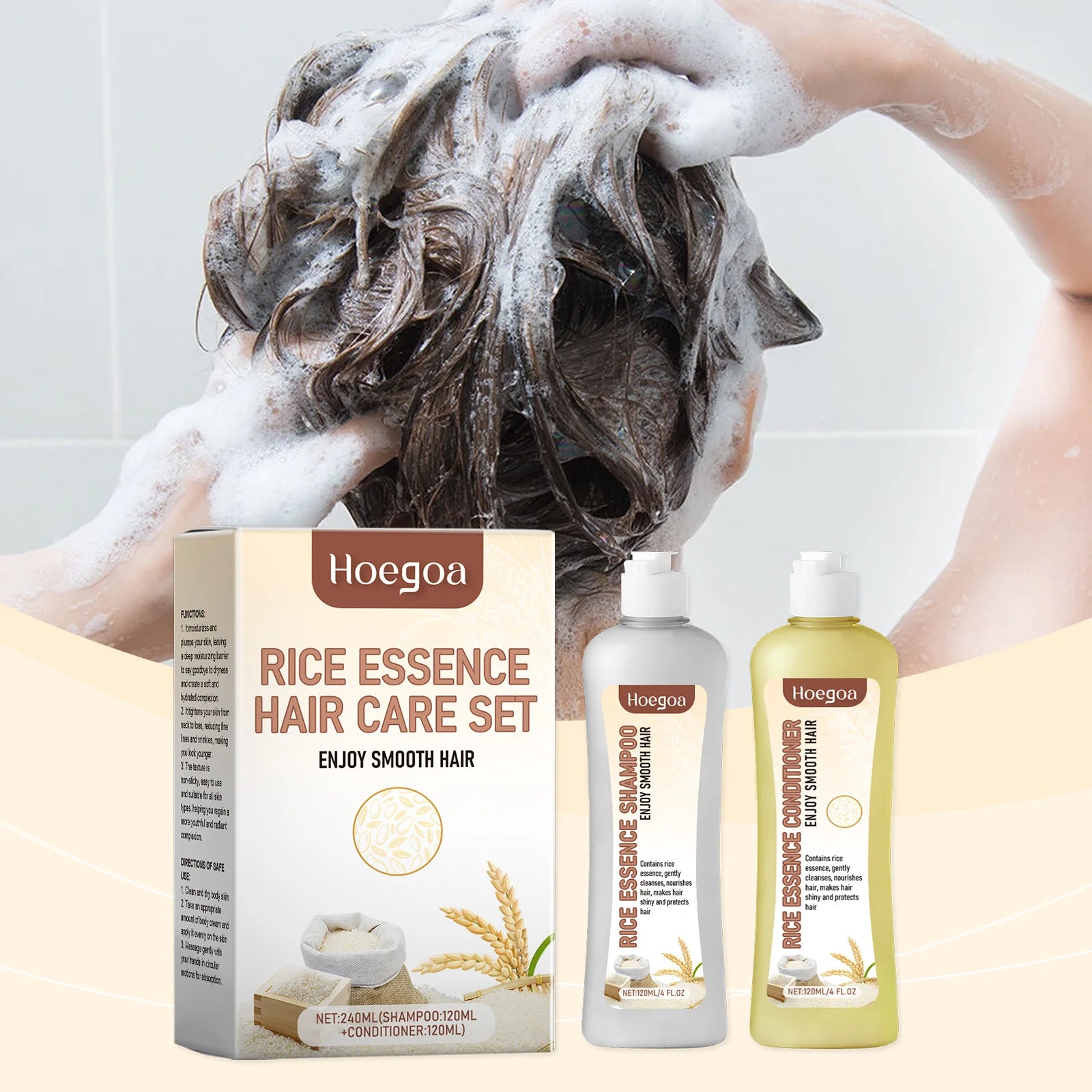 Hair Growth Shampoo Conditioner Set Repairing Strengthen Root Deep Nourish Anti Frizzy Dry Hair Oil Control Smoothing...