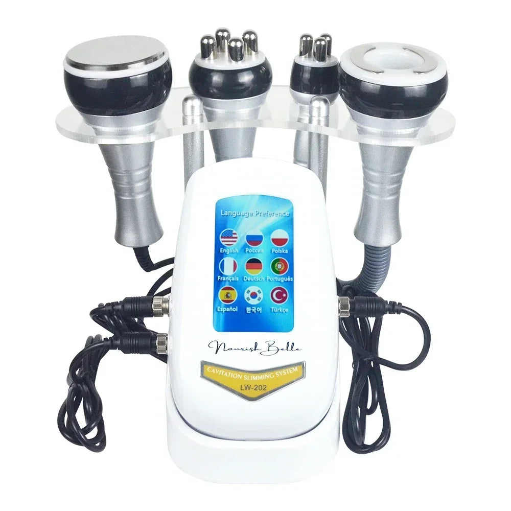 4IN1 Cavitation  Body Slimming 40K Machine Beauty Massager Skin Tighten Face Lifting Vacuum Suction(Overseas Warehouse Shipment)