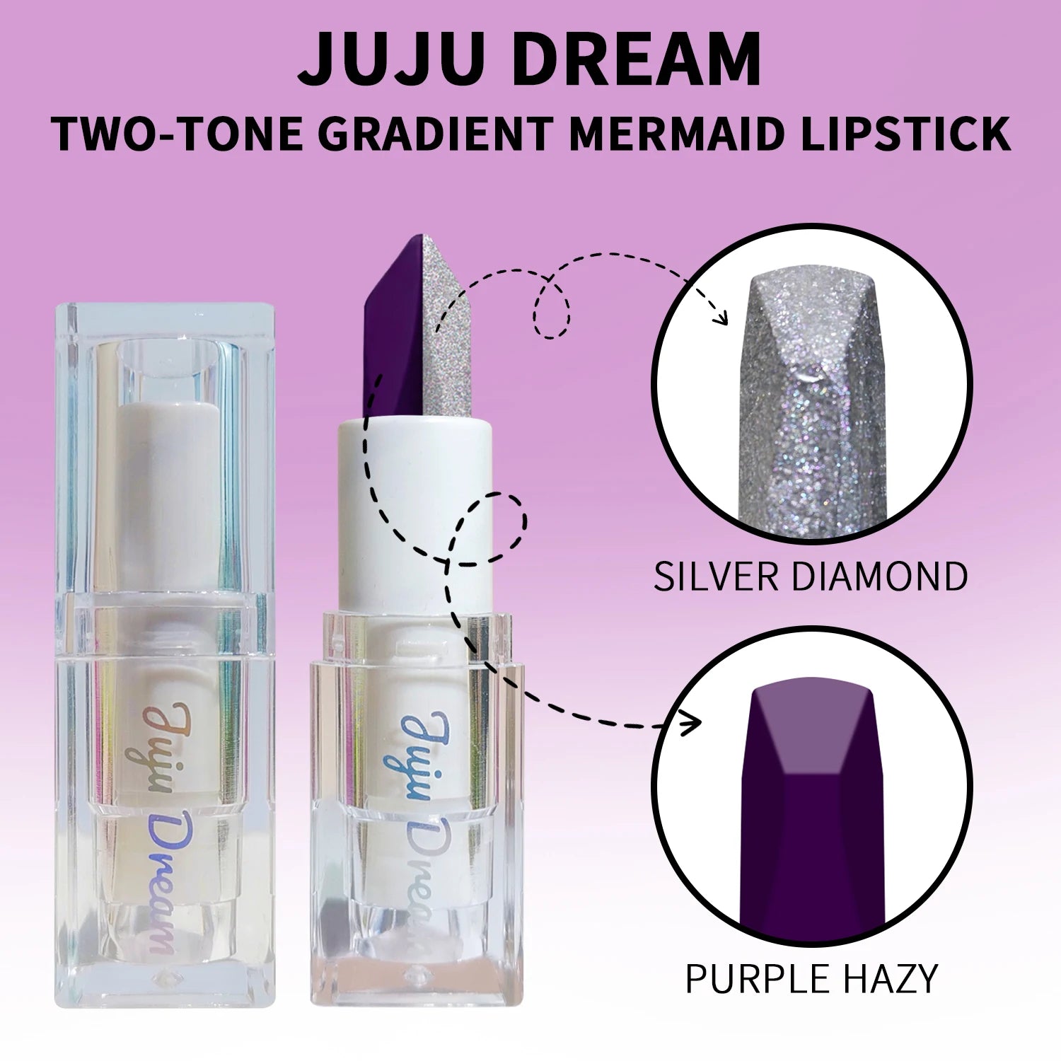 JUJU DREAM Magic Lipstick Temperature Color Changing Lip Stain Gloss Moisturizing And Long Lasting Waterproof Lip Balm