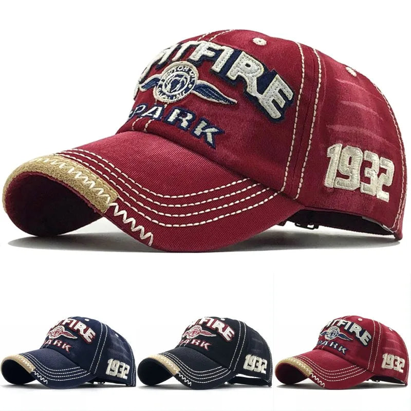 Men Women Cotton Embroidered Letter Printed Baseball Cap Cowboy Hip Hop Dance Club Snapback Hat Visors Summer Sports Sun...