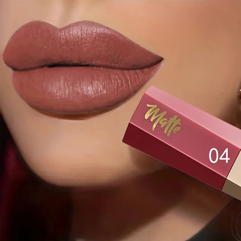 Luxury Matte Liquid Lipstick, Long Lasting Waterproof Velvet Lip Color, Smooth Lightweight Fog Matte Finis