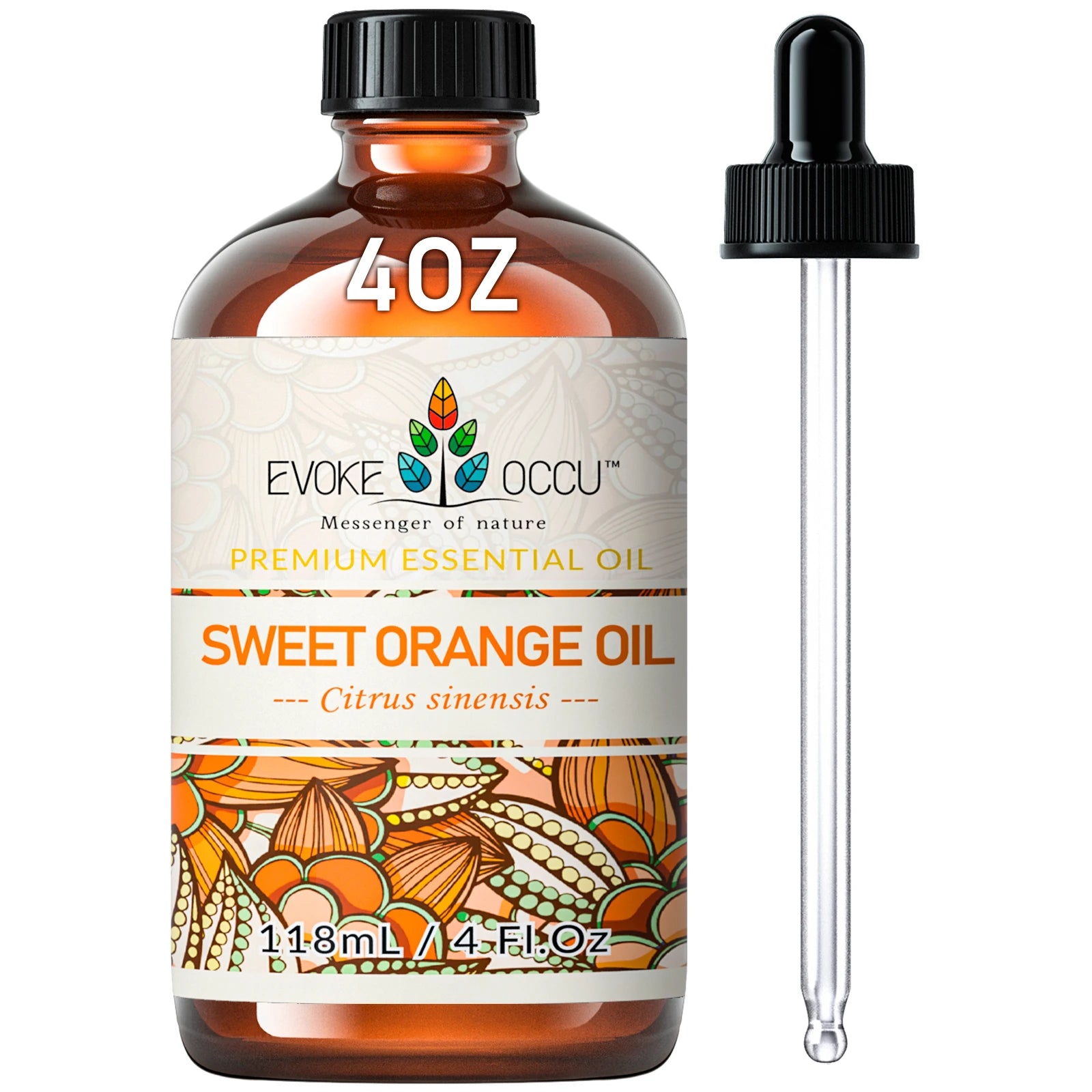 EVOKE OCCU Vanilla Essential Oil 118mL Ylang Rose Orange Aroma for Massage Relaxation Hair Shampoo Conditioner Skin Care Cream - Kimlud