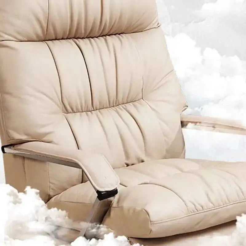 White Nordic Recliner Chair Ergonomic Bedroom Floor Modern Office Chair Working Conference Chaise De Bureau Office Furniture - Kimlud