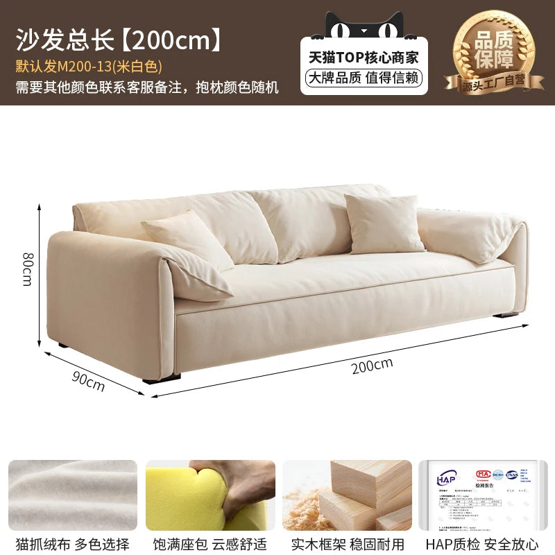 Longer Designer Armrest Sofa Pillows Luxury European Living Room Lounge Sofa Lazy Modular Nordic Woonkamer Banken Home...