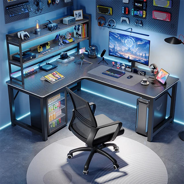 Home office computer table l shape desk gaming