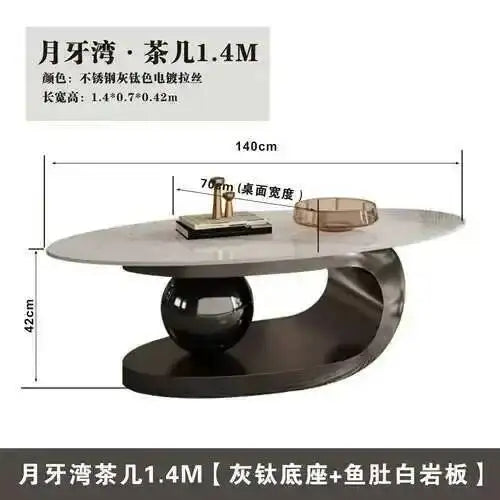 Nordic Living Room Coffee Tables Modern Design Decor Oval Coffee Tables Minimalist Mesa De Centro De Sala Home Furniture - Kimlud