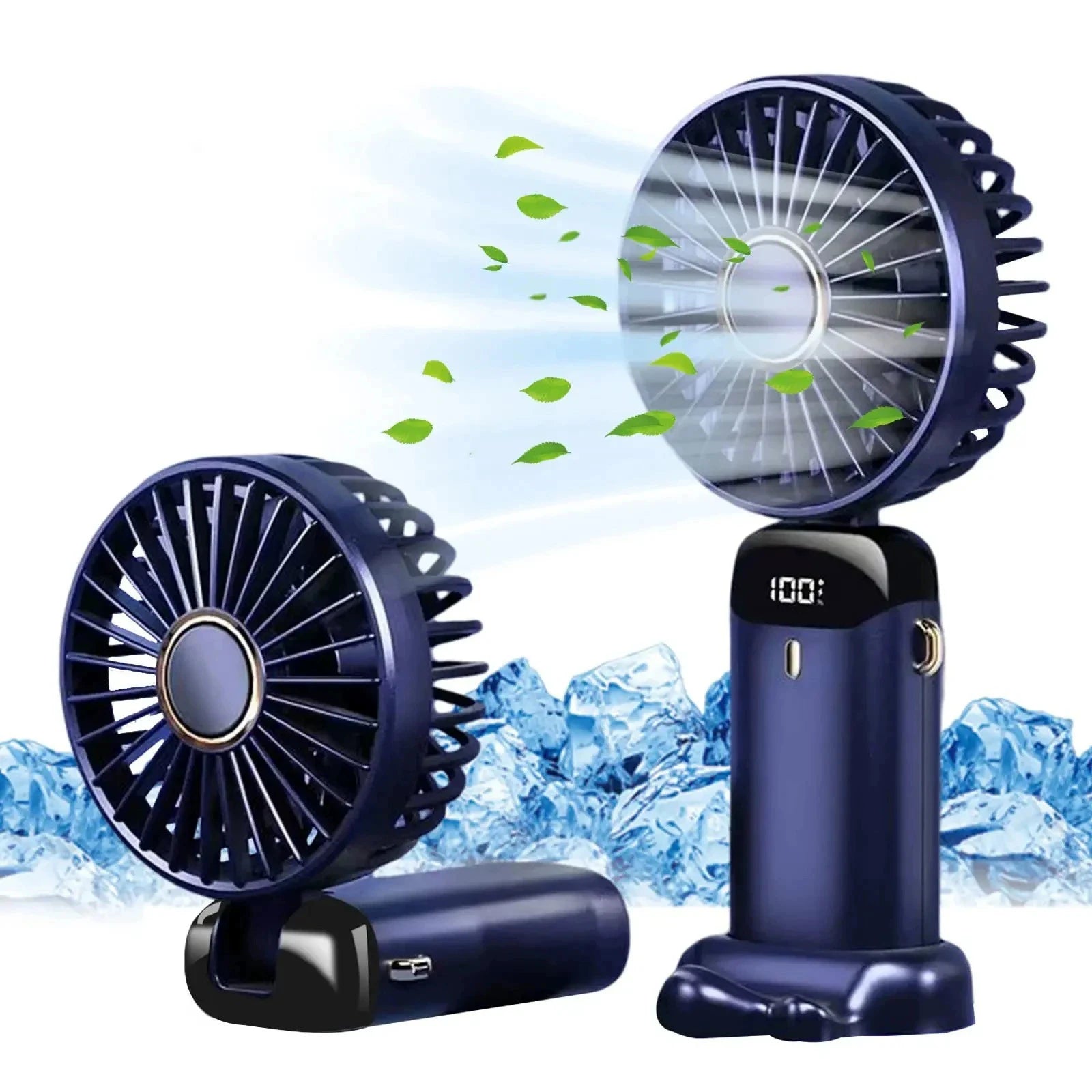 New Electric Fan Portable Air Conditioner Mini Cooler Rechargeable Neck Fans for Home Free Shipping Hand Usb Conditioning Blades