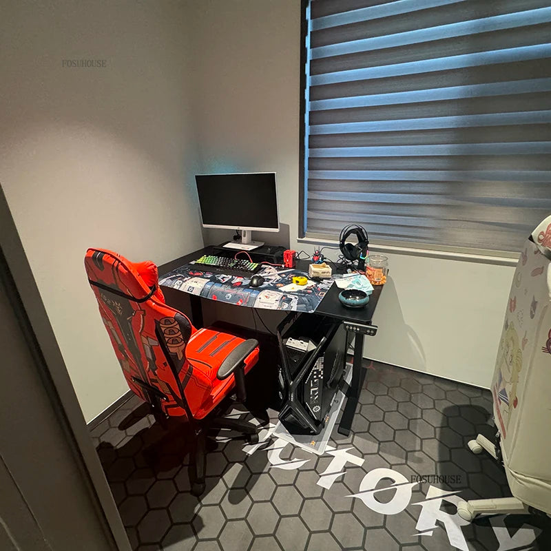 Electric Lifting Computer Desks for Bedroom E-sports Gaming Desk Minimalist Lifting Computer Table Household Student Study Desk