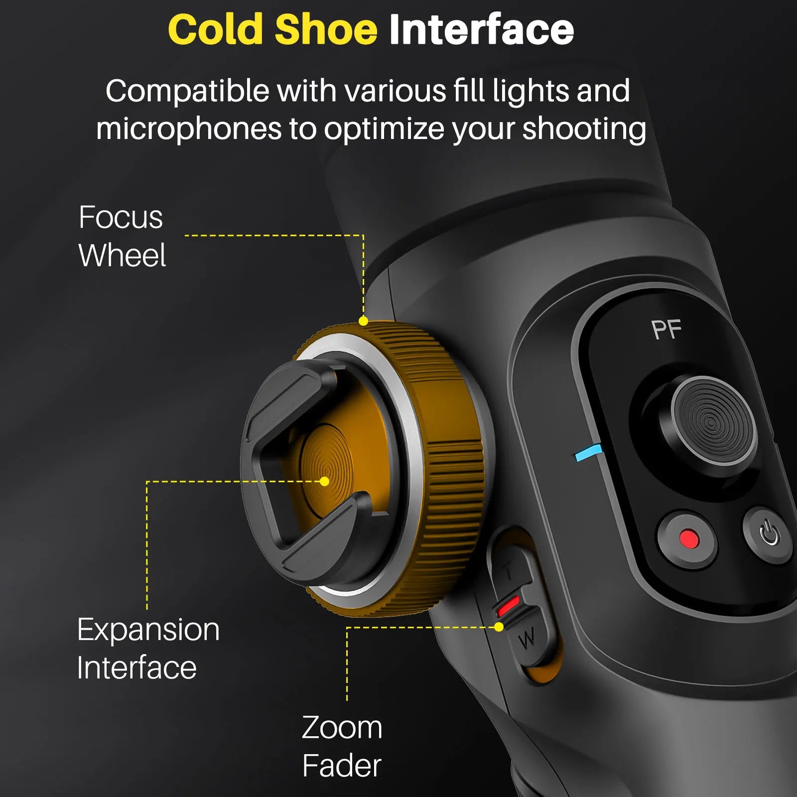 AOCHUAN SMART S2 Gimbal Stabilizer for Smartphone Professional Industry-Standard 3-Axis Phone Gimbal with Extendable Rod