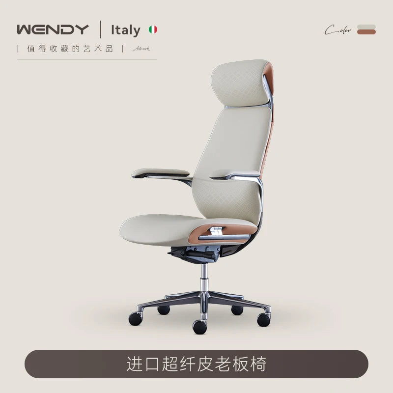 Luxury Leather Office Chairs Design Back Support Disain Ergonomic Office Chairs Floor Swivel Cadeiras De Escritorios...