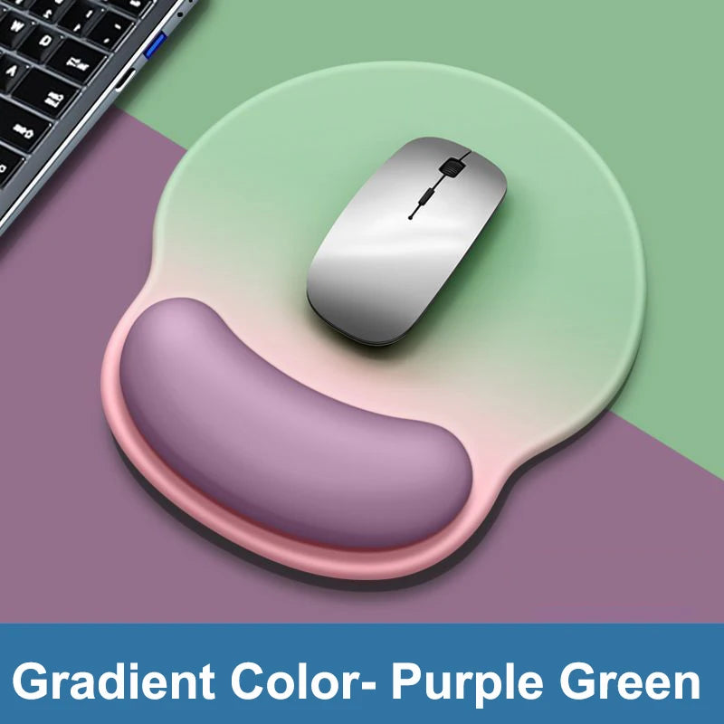 Gradient color mouse pad comfortable wrist rest non-slip mouse pad soft mouse pad wrist rest computer desktop silicone mouse pad