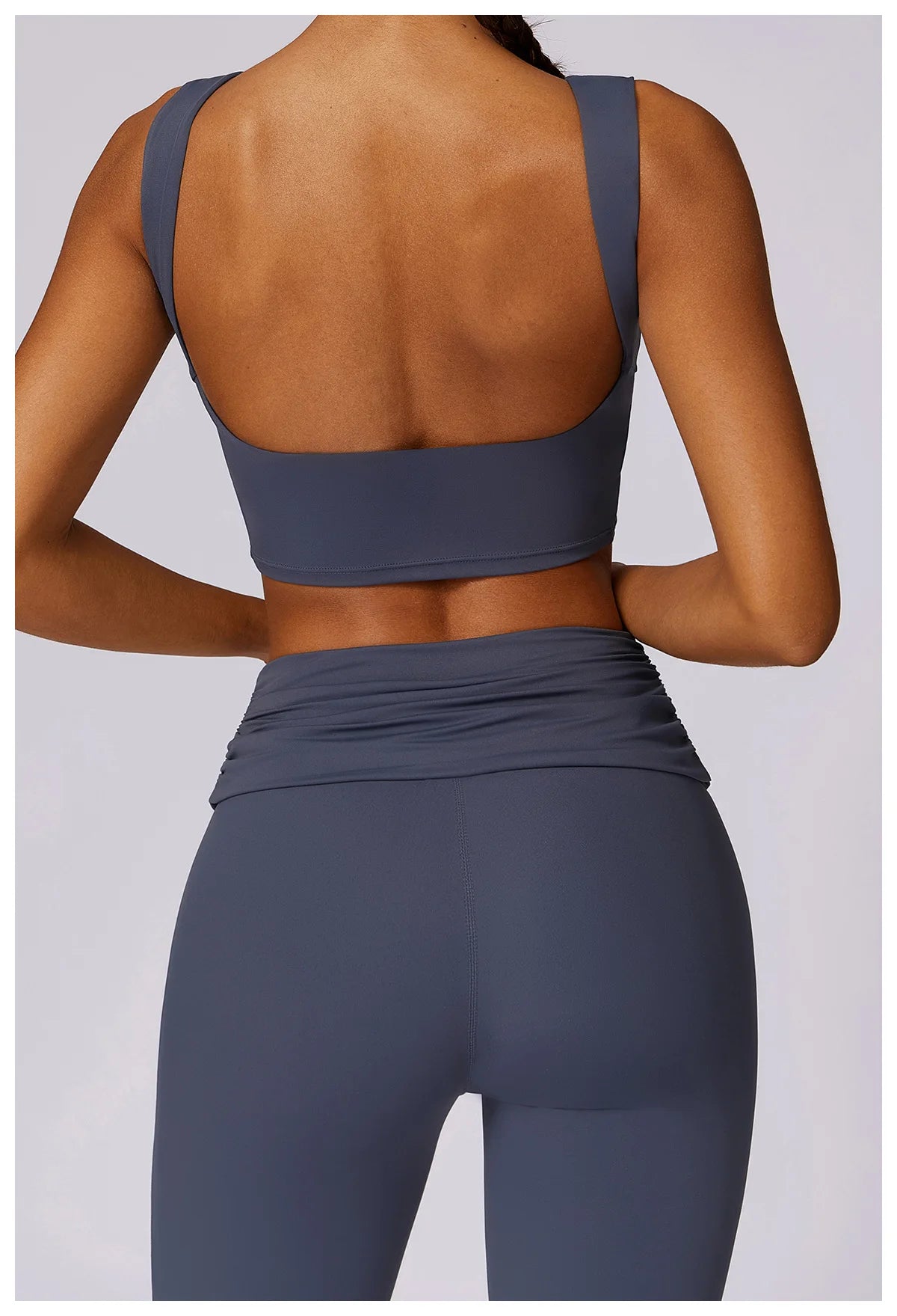 High Strength Sports Bra Shockproof Crop Top Anti-sweat Fitness Top Women Yoga Bra Backless Push Up Sport Top Gym Workout Top - Kimlud