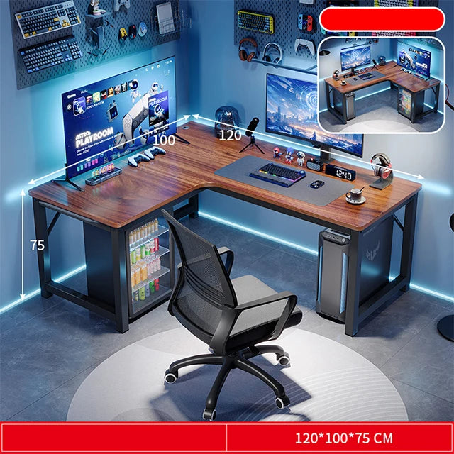 Home office computer table l shape desk gaming