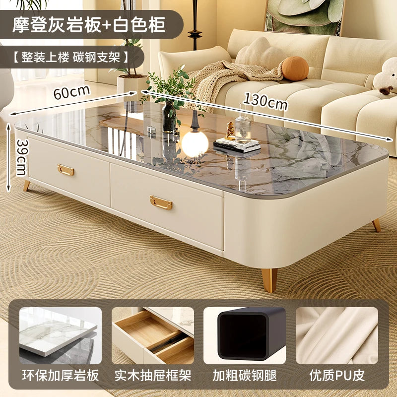 Cheap Cute Coffee Table Clear Simple Designer Modern Luxury Decoration Side Table Writing Mesas Bajas Living Room Furniture - Kimlud