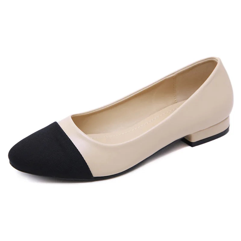 Comemore 2021 Summer Sandals Women Slingbacks High Heels Fashion Low Thick Medium Heel Shoes Leather Elegant Pumps Ladies Luxury - Kimlud