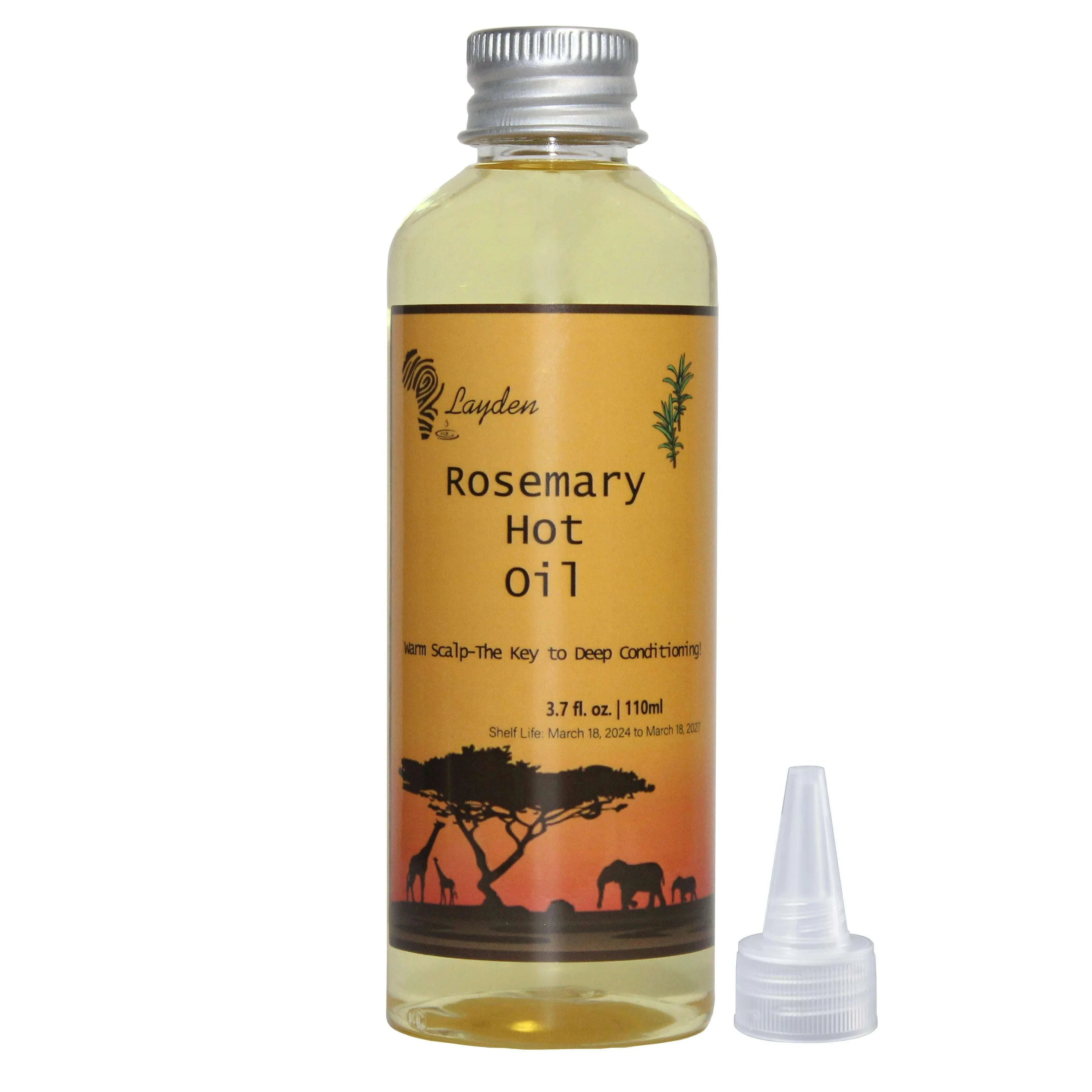 One Touch to Gorgeous 110 ml African Rosemary& Cloves Hot Oil Accelerate the Scalp to Deliver More Nutrients to Hair Follicles