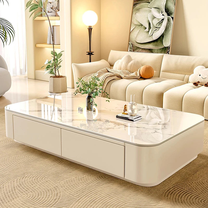 Cheap Cute Coffee Table Clear Simple Designer Modern Luxury Decoration Side Table Writing Mesas Bajas Living Room Furniture - Kimlud
