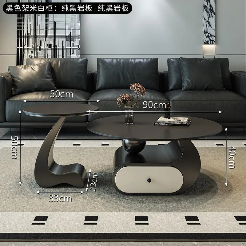 Drawers Aesthetic Coffee Table Minimalist Storage Simple Italian Coffee Table Writing Service Mesa Auxiliar Home...