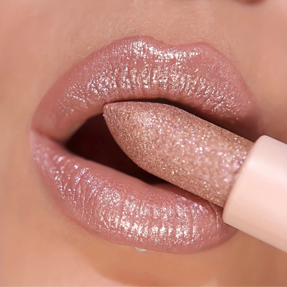 1 pc - adult high color lipstick, pearl metal lipstick texture, durable silky lipstick, multi-color options - Valentine