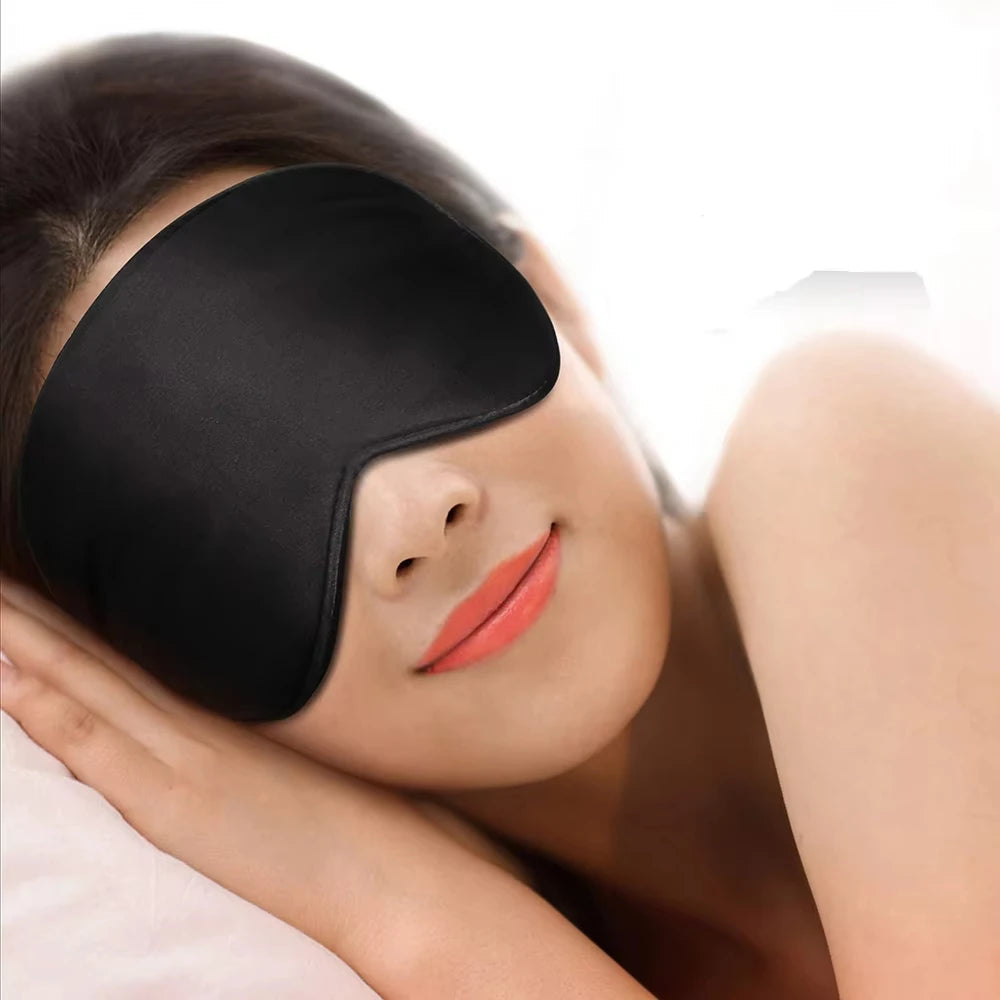 3D Sleep Mask Blindfold Sleeping Aid Eye Mask Soft Memory Foam Face Mask Eyeshade 99% Blockout Light Slaapmasker Eye Cover Patch