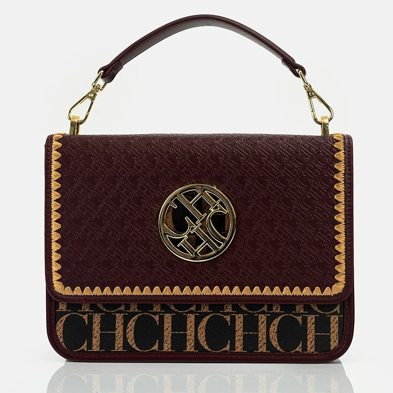 CH Solid Design Shoulder Bag Dark Letter Embossed Ladies Party Bag Exquisite Luxury Brand Fashion Design Handbag Classic...